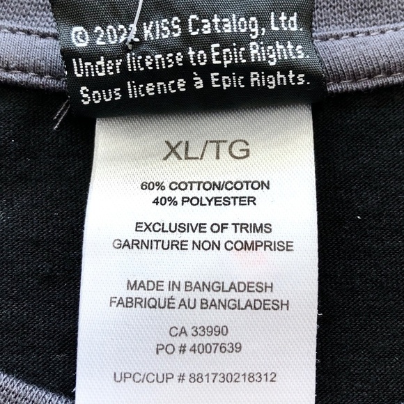 Kiss T Shirt, 80s, Band, Graphic Tee, Size, XL, Black, NWT - Picture 7 of 8